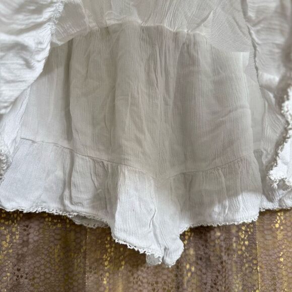 Aeropostale White High-Waisted Lace-Trim Flippy Skirt Skort XL - Picture 7 of 11